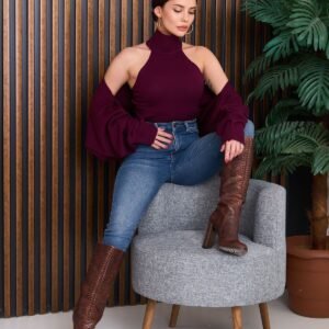 Sıfır Kol Balıkçı Triko ve Bolero Takım