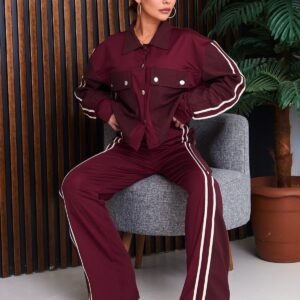 Paraşüt Kumaş Detay Pamuklu Takım